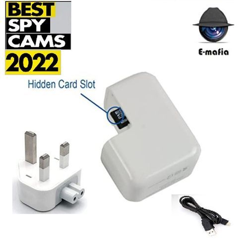 Spy Hidden Camera In USB Charger, -white