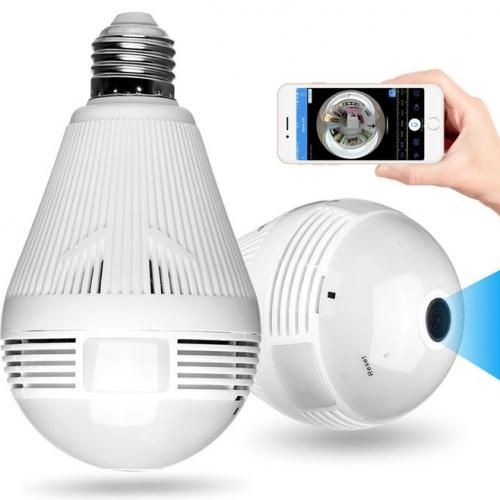 Panoramic Wifi 360 Degree Fisheye IP Camera Video Surveillance - White