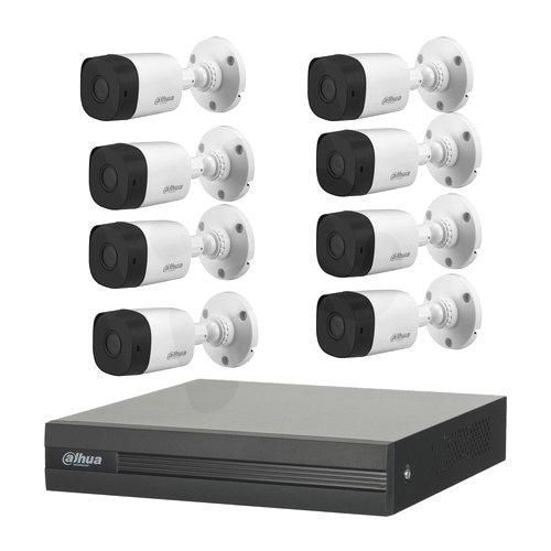 Hikvision Full kits 8 Channel DVR Kit + 8 Full HD Outdoor 1080P Cameras - white