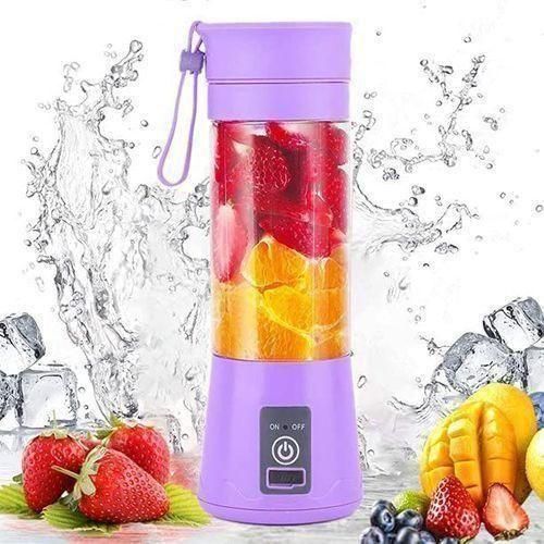Portable Blender Juicer 380ml USB Rechargeable - Purple