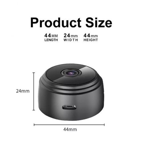 Wireless A9 Mini WiFi IP Camera 1080P HD Motion Sensor IR Night Vision Surveillance Camera Camcorder Indoor Outdoor Video Recorder Acti-Black