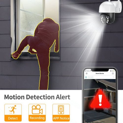 4K 4MP PTZ Camera WiFi Outdoor Wireless 4x Zoom Camera