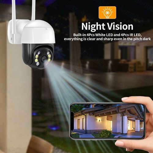 4K 4MP PTZ Camera WiFi Outdoor Wireless 4x Zoom Camera