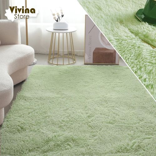 Plush Rug For Living Room, Bedroom 80*120cm - Dark Green