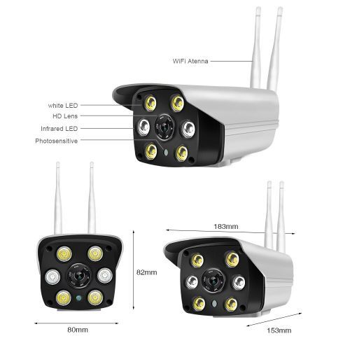 1080P Outdoor IP Camera Waterproof Wifi Security CCTV Camera Surveillance