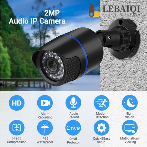 Ultra HD IP Camera Outdoor Security CCTV Camera Night Vision Recording