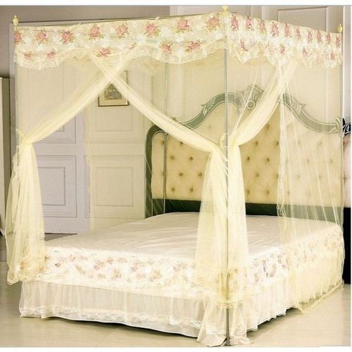 4 Stand / Pole Mosquito Net - Cream