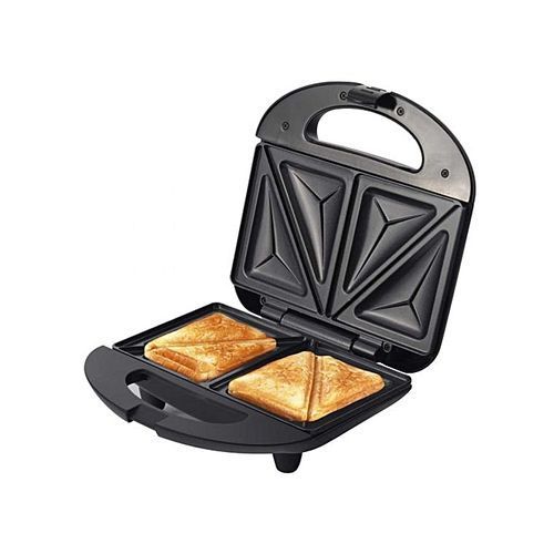Electric 2 Slice Sandwich Toaster Maker - White-Black