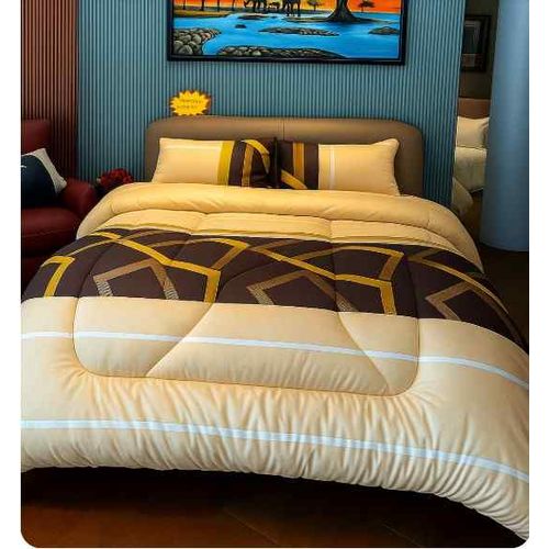 Grace Foam Grace Foam 5*6 Duvet Set, 1 Duvet ,1 Bedsheet & 2 Pillow Cases - Vintage Plaid