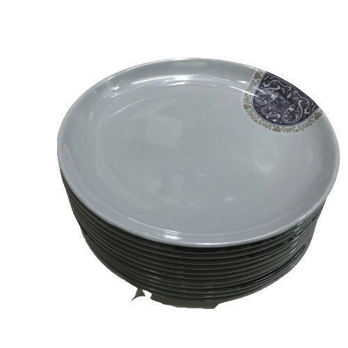 Heavy Melamine Plates - Grey