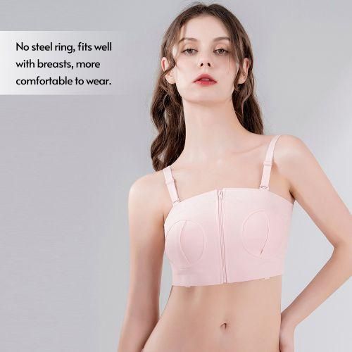 Hands Free Pumping Bra Adjustable Cotton Breast Pump Bra No