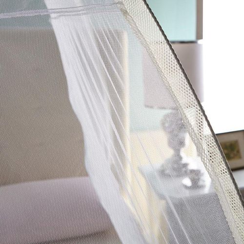 David Foldable Tent-Style Mosquito Net  With Zipperbed Net T1  WHITE