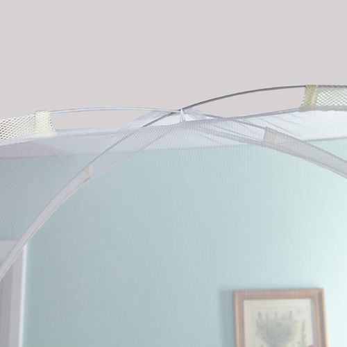 David Foldable Tent-Style Mosquito Net  With Zipperbed Net T1  WHITE