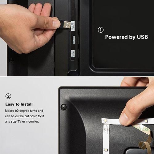 5V USB Warm Light Strip For Home Kitchen Bedside - 5M