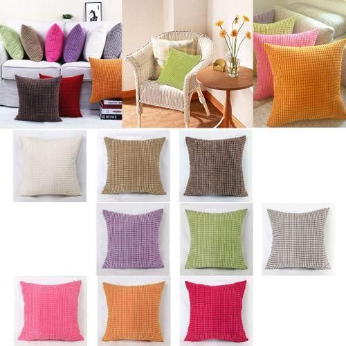 Hot Cushion Cover Corduroy Throw Pillow Case Sofa