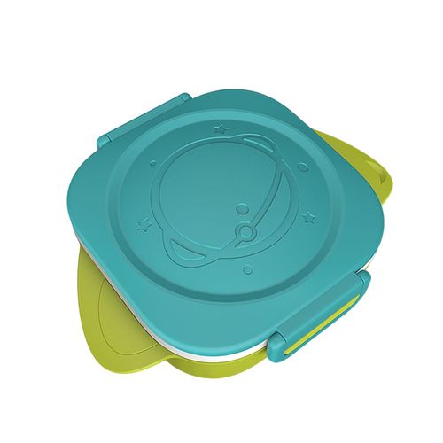 Split Compartment Lunch Box Non-toxic and Odorless Suitable for Children Baby,Green NO5233