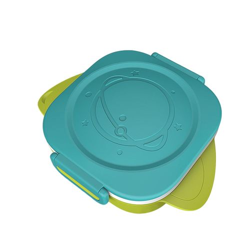 Split Compartment Lunch Box Non-toxic and Odorless Suitable for Children Baby,Green NO5233