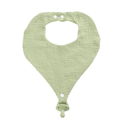 Mamimami Home Silicone Pacifier Chain Saliva Towel Baby Feeding Safe Material Slobber Bib Supplies 2 Pcs /Set