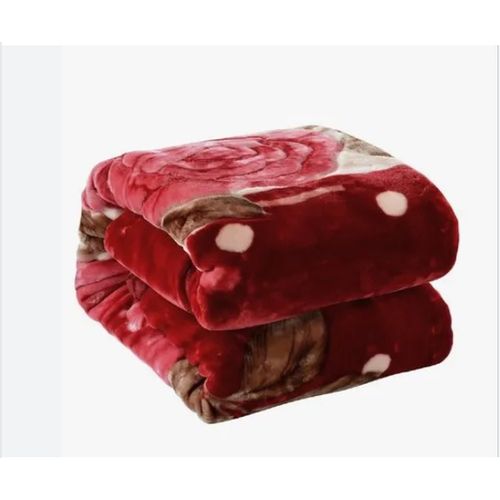 Double Bed Woolen Multi Coloured Printed Blanket 5*6 & 6*6