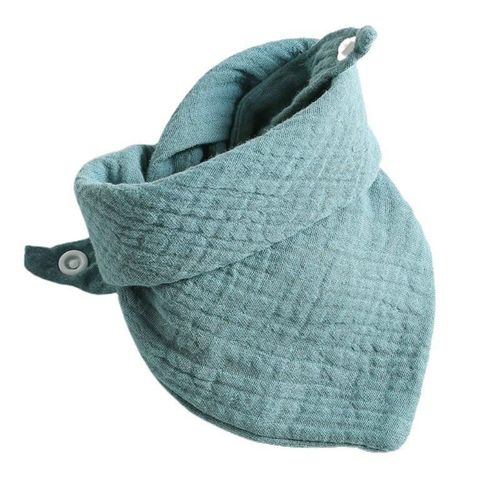 OMG* Baby Infant Double Layer Cotton Bib Newborn Solid Color Triangle Scarf Feeding Saliva Towel Bandana Burp Cloth Burp Cloth
