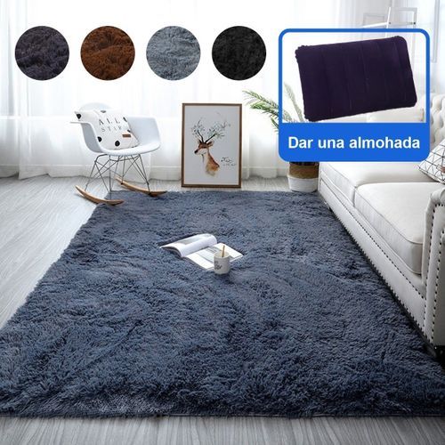 Plush Rug For Living Room, Bedroom 60x160 - Silver Gray