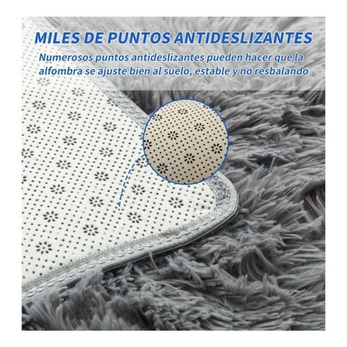 Plush Rug For Living Room, Bedroom 60x160 - Silver Gray
