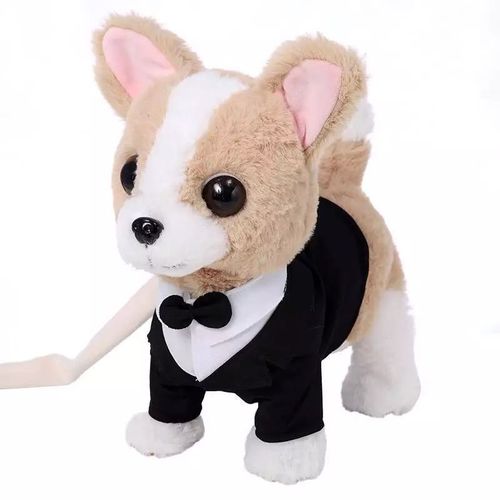 New Electric Walking Robot Dog Plush Toy Stuffed Animal