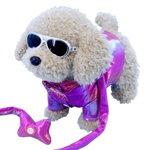 Dog Leash Walking Electric Puppy Plush Toy, Sing And Dance