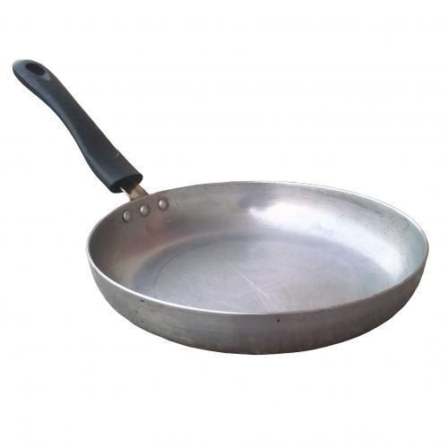 Pancakes, Eggs,Chapati Frying Pan 24cm - Silver, Black