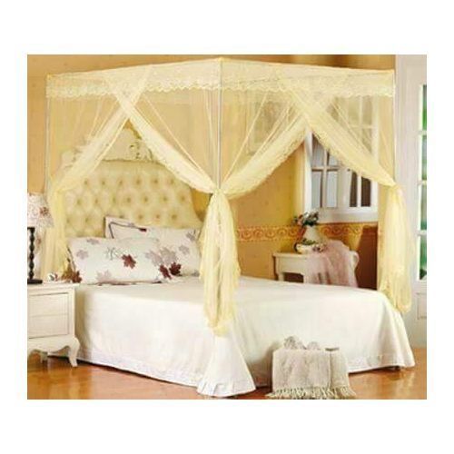 Flat Mosquito Net With Metal Stands 5*6 - Cream