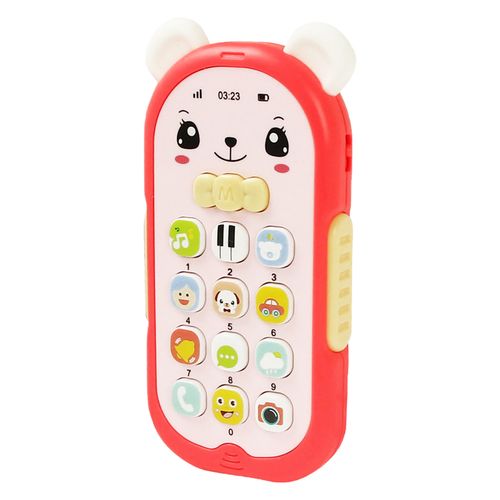 Baby Gutta-percha Toy Face Changing Music Mobile Phone Baby