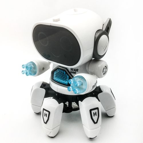 Smart Dancing Electronic Six-claw RC Robot With LED Lights