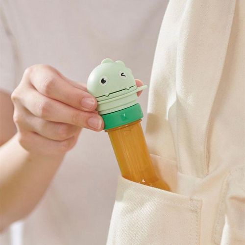 Water Bottle Caps With Straw Green