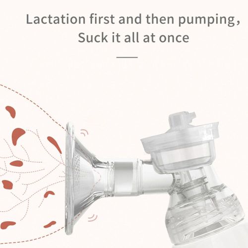 Double Breast Pump Portable Electric Breast Pump Hands Free for Breastfeeding with LED Screen 3 Modes 9 Suction Level Low Noise 180ml Milk Bottle Capacity