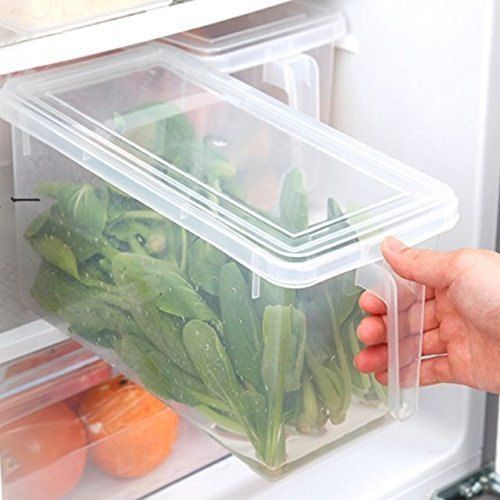 5L Fridge Storage Container Box Holder Organiser Food Containers -Clear.