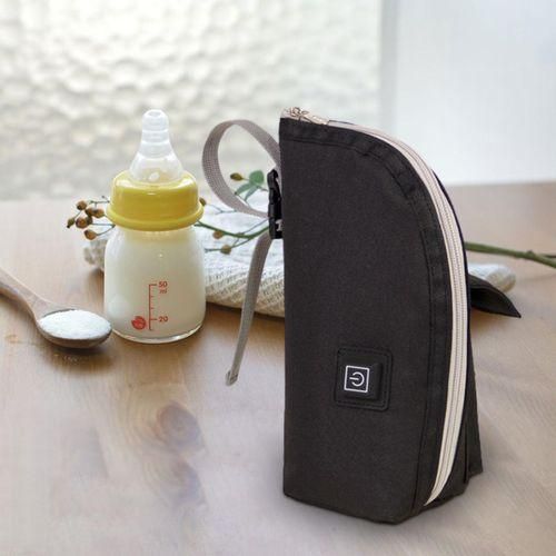 Baby Bottle Warmer Bag Portable Pouch Black