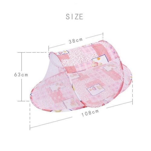 Foldable Mosquito Baby Bed Net Blue/pink
