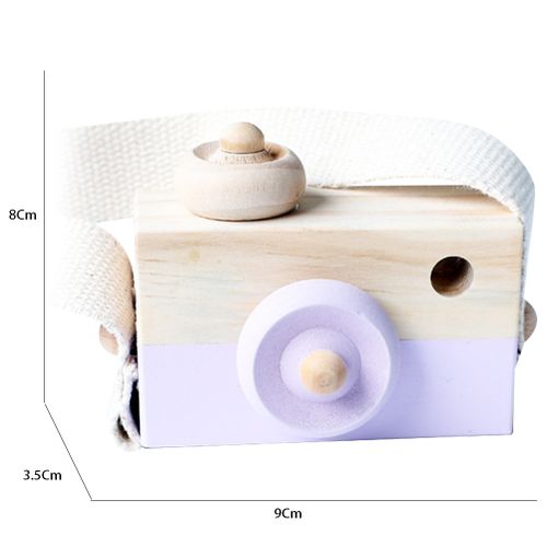Lovely Montessori Hanging Wooden Camera Toys Children Early