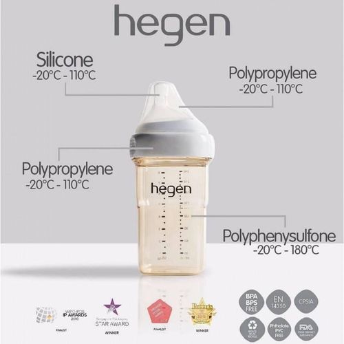 Hegen PCTO Feeding Bottle PPSU 150ML 240ML 330ML / 5OZ 8OZ 11OZ Bottle Drinking Bottle Teat Botol Susu Puting/Accessori