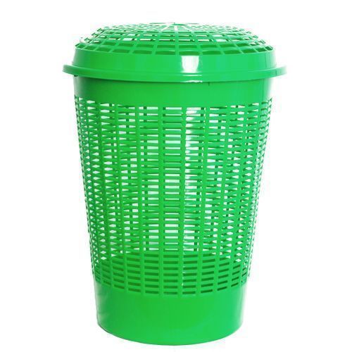 Mukwano Plastic Laundry Basket With a Lid - Color may Vary