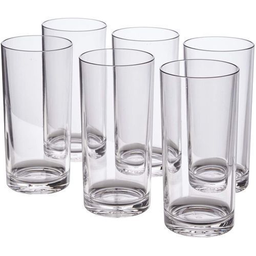 6 Pieces Glasses For Drinking Juice And Beer - Clear