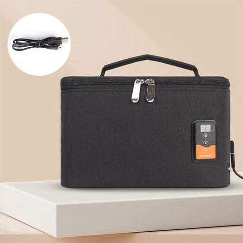 Portable Nursing Feeding Milk Warmer Food Warming Insulation Bag Black