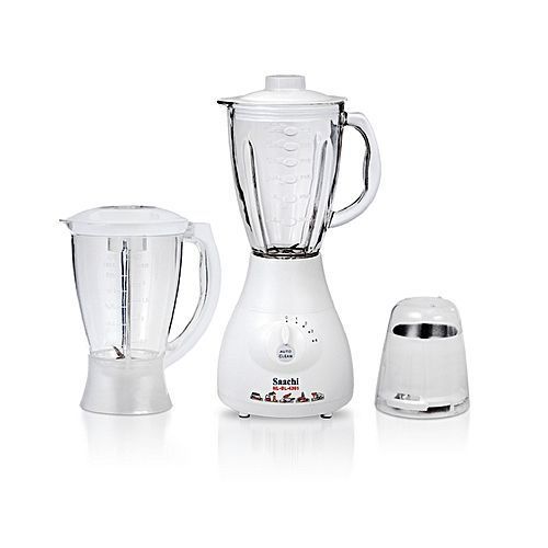Saachi 3 In1 Double Jar Blender, 1.5 Litres &ndash; White (1 YR WRTY)
