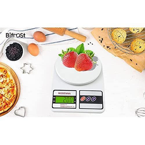 Sf400 Digital Kitchen Weighing Scale with light - White