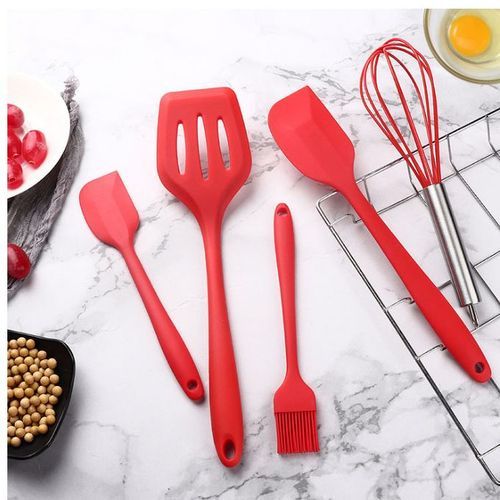 Kitchen Utensils 5 Piece Set-Red