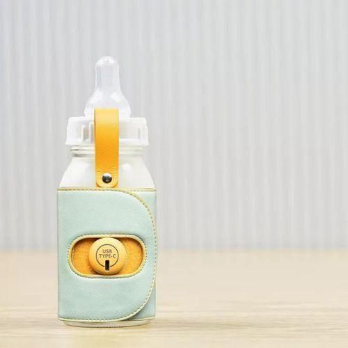 USB Baby Bottle Warmer Electric Heating For Outside Cup Green