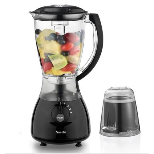 Saachi 2 In1 Double Jar Blender, 1.5 Litres &ndash; Black(1 YR WRTY)