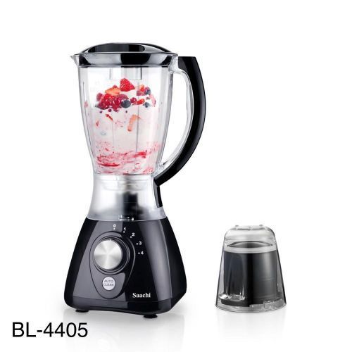 Saachi 2 In1 Double Jar Blender, 1.5 Litres – Black(1 YR WRTY)