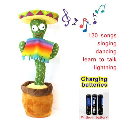 Home Decoration Gift Lovely Talking Toy Dancing Cactus Doll