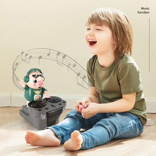 DJ Little Pig Dancing Pig Funny Electric Musical Pig With